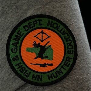 NH Fish & Game Hunter Education Patch - Orange and Green